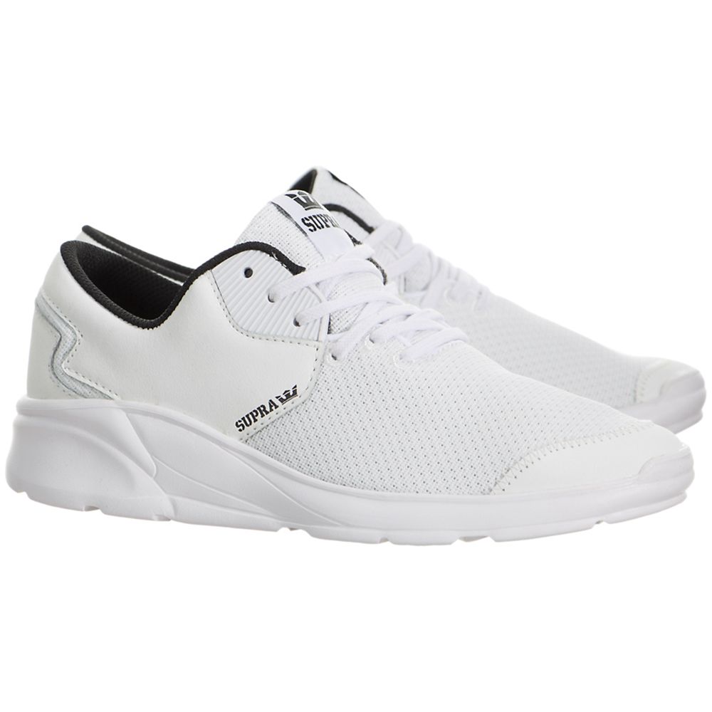 Chaussures Running Supra Noiz Blanche White/White Femme | CID-50202489